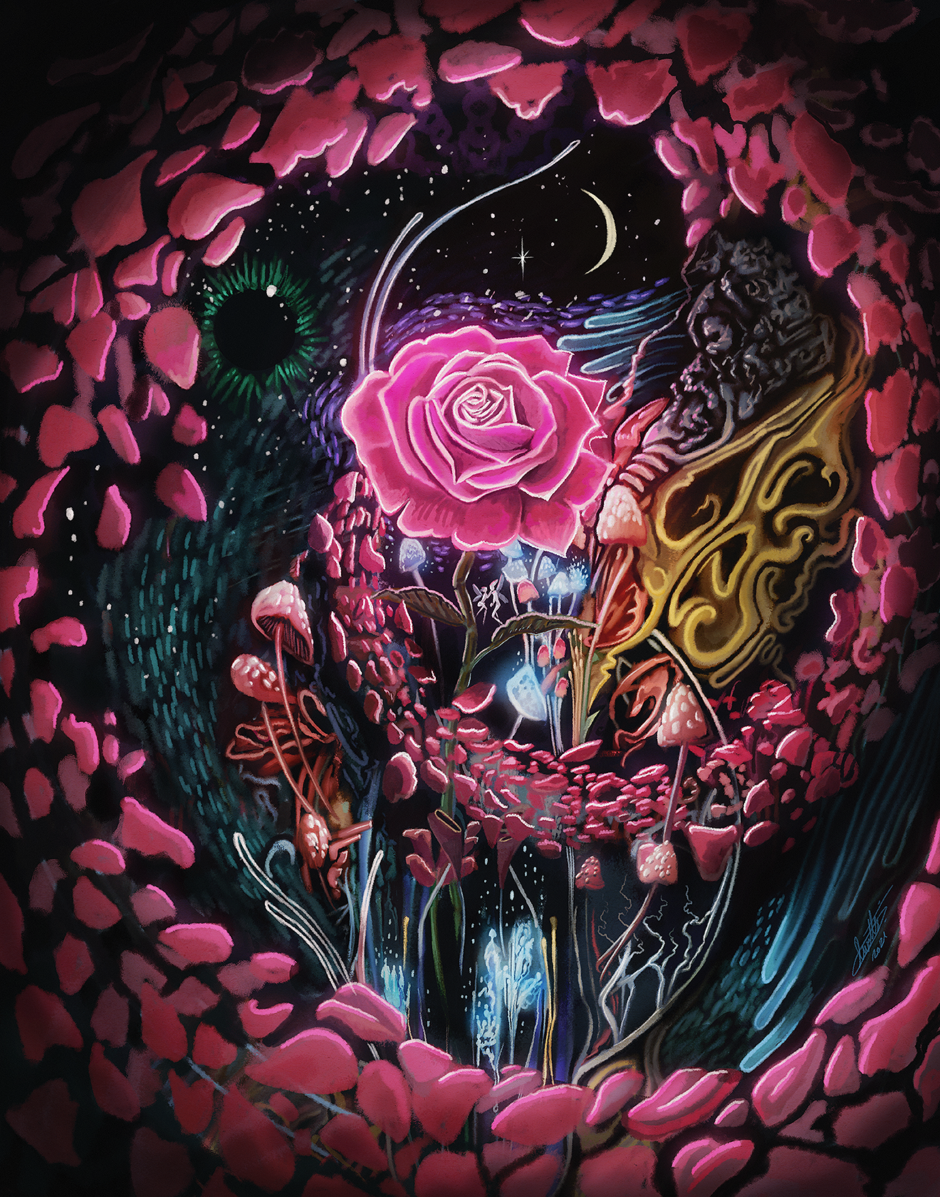 A Rose Eternal — Visionary Sea | The Art of Daniel Watts